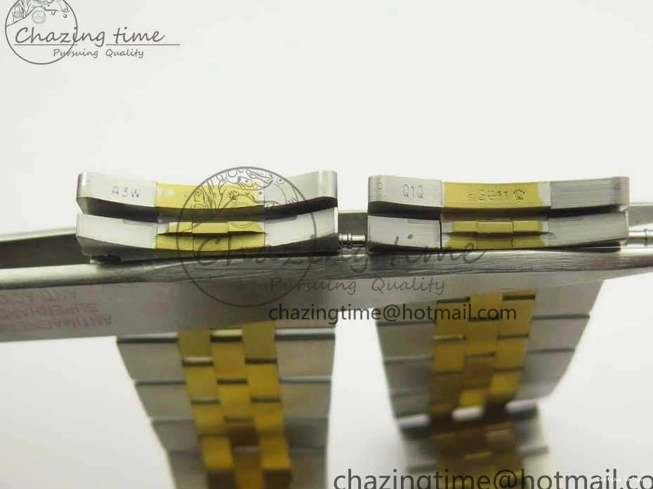 0131 Flexible DateJust 41 126334 904L SS YG DJF 1:1 Best Edition Gold Dial Diamond Markers on SS YG Jubilee Bracelet A 3250
